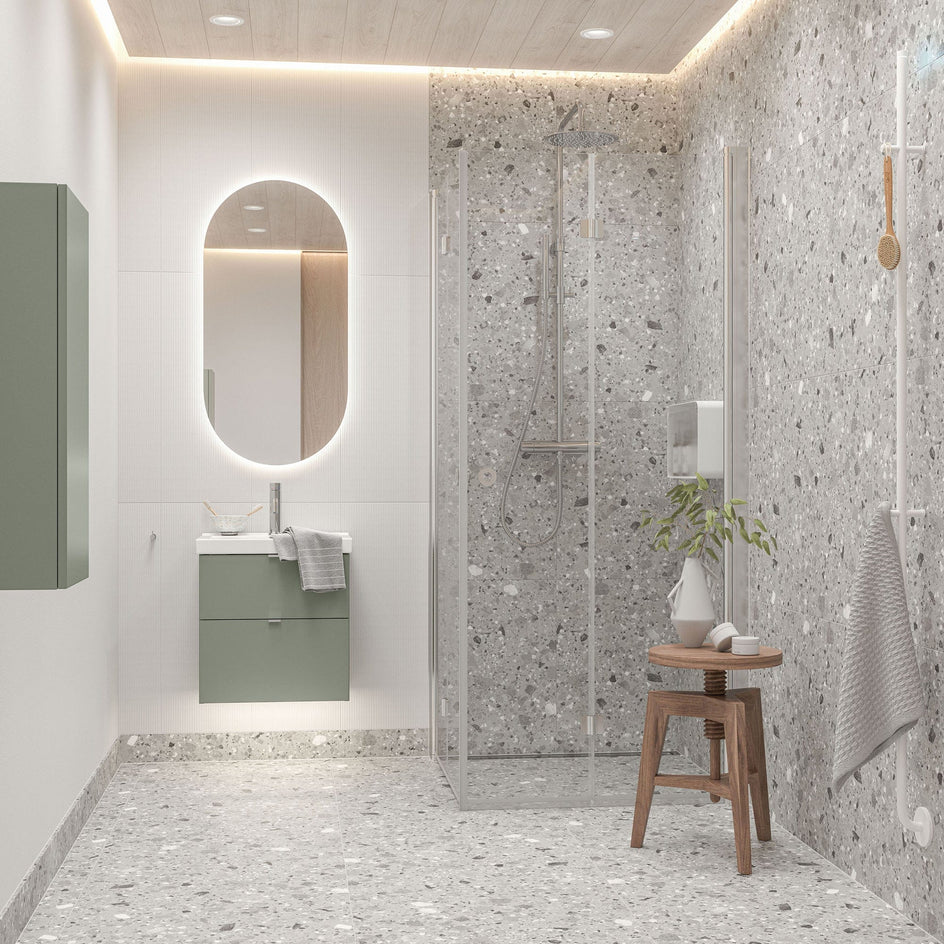 INR SLOT 50 Speil med LED-belysning B500xH1000xD30mm 50cm INR Iconic Nordic Rooms Baderomsspeil INR-341150