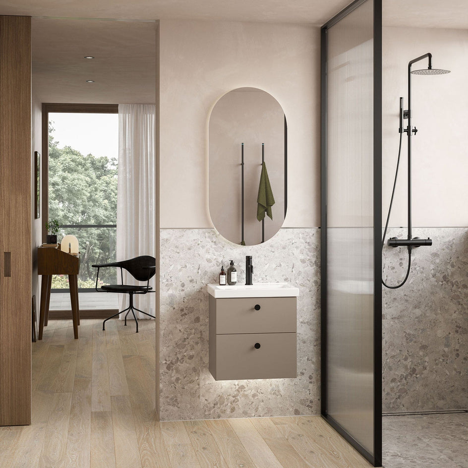 INR SLOT 50 Speil med LED-belysning B500xH1000xD30mm 50cm INR Iconic Nordic Rooms Baderomsspeil INR-341150