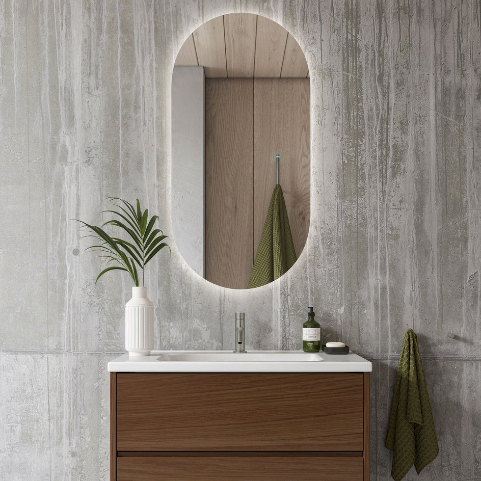 INR SLOT 50 Speil med LED-belysning B500xH1000xD30mm 50cm INR Iconic Nordic Rooms Baderomsspeil INR-341150