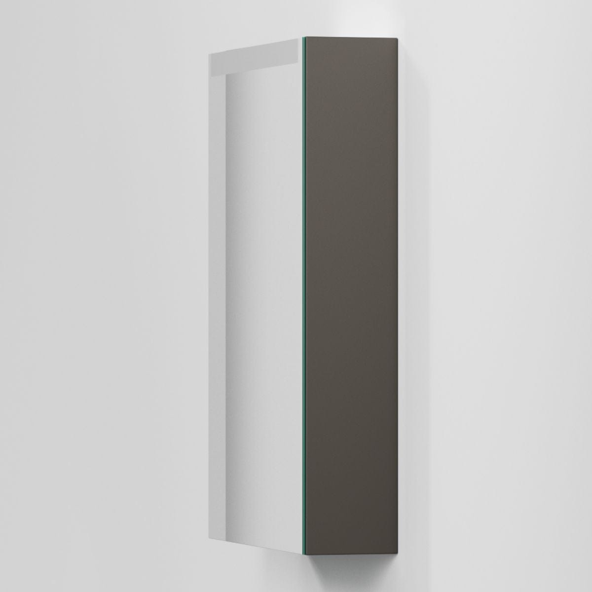 INR STAGE Plus Speilskap med Lysregulering B40-140xH72xD14cm Carbon grey / 50cm venstre INR Iconic Nordic Rooms Speilskap INR-369253V