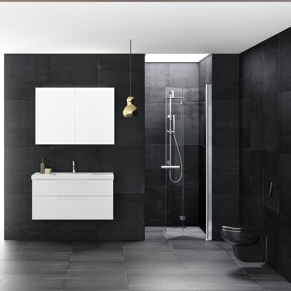 INR STAGE Speilskap med stikkontakt B400-1400xH720xD140mm INR Iconic Nordic Rooms Speilskap