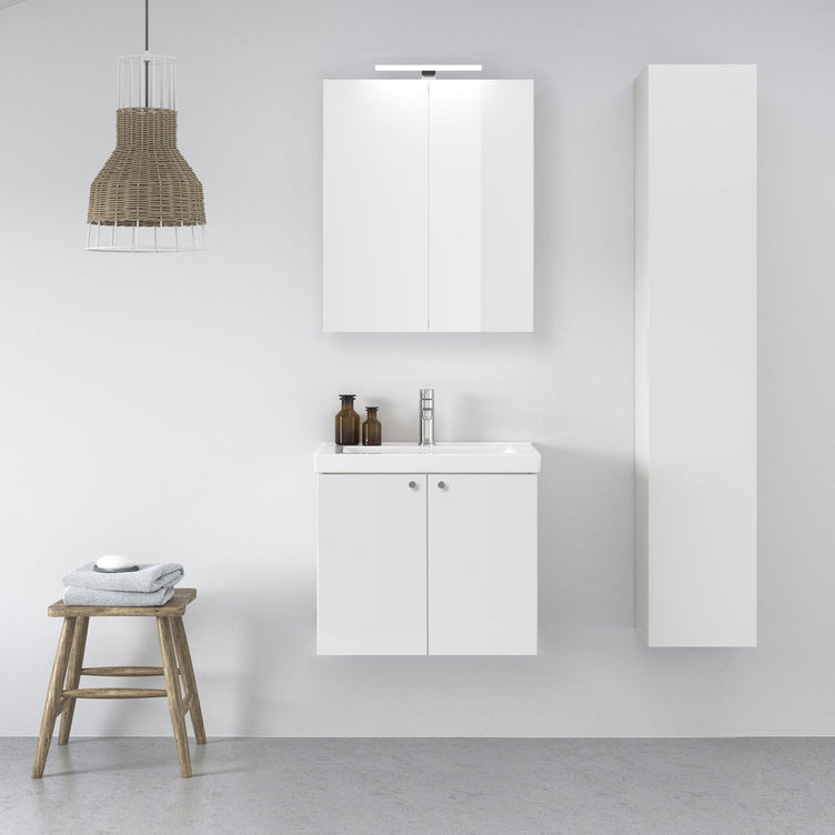 INR STORE PRO Speilskap med LED-armatur B600x720x140mm