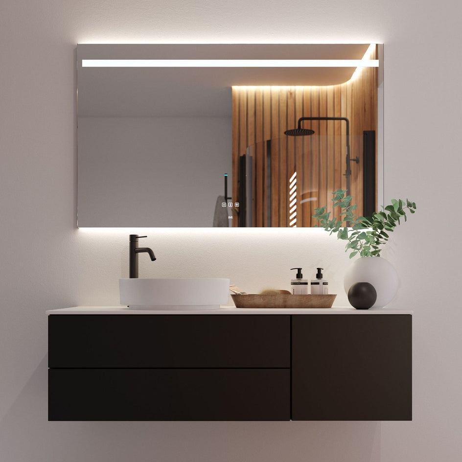 INR TOUCH Speil med Innfelt belysning, B600-1400xH720xD30mm INR Iconic Nordic Rooms Baderomsspeil