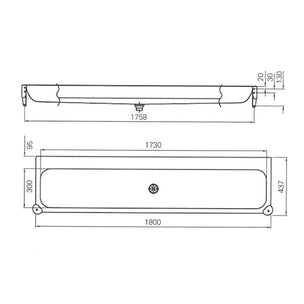 Intra vaskerenne P18 med bumpers. uten bakplate