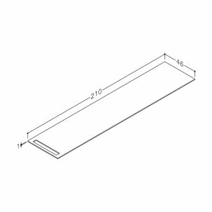 Korsbakken Benkeplate HPL med 1 håndkleholder