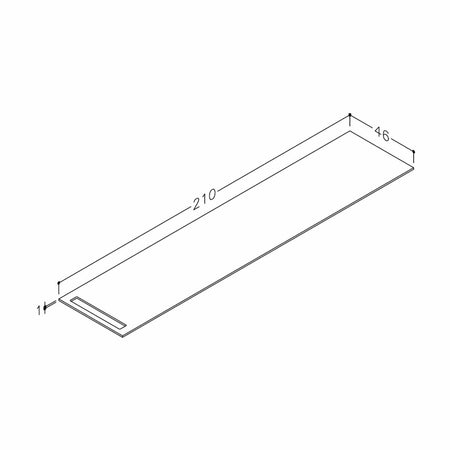 Korsbakken Benkeplate HPL med 1 håndkleholder