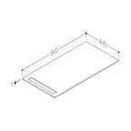 Korsbakken Benkeplate HPL med 1 håndkleholder