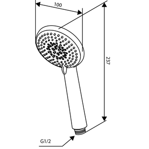 Damixa Core Pluss Hånddusj