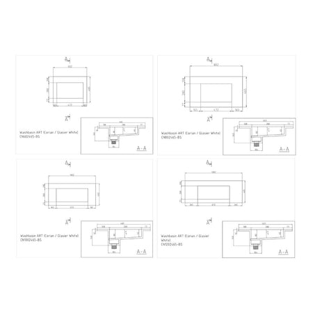 Korsbakken Corian Servant med Flat Bunn uten Kranhull