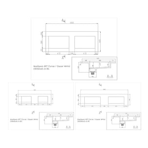 Korsbakken Corian Servant med Flat Bunn uten Kranhull