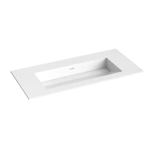 Korsbakken Corian Servant med Skrå Bunn Uten Kranhull