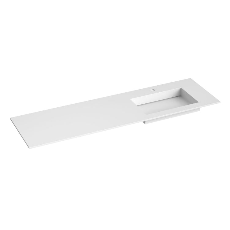 Korsbakken Corian Sidestilt Servant med Flat Bunn