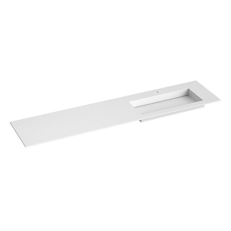 Korsbakken Corian Sidestilt Servant med Flat Bunn