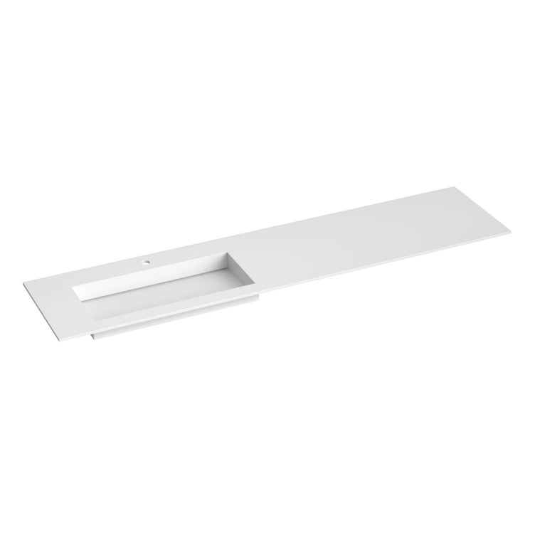 Korsbakken Corian Sidestilt Servant med Flat Bunn