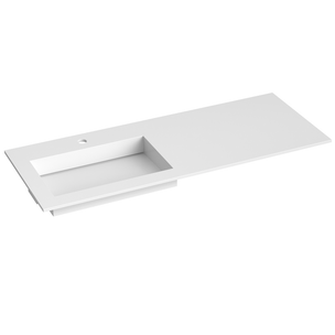 Korsbakken Corian Sidestilt Servant med Flat Bunn