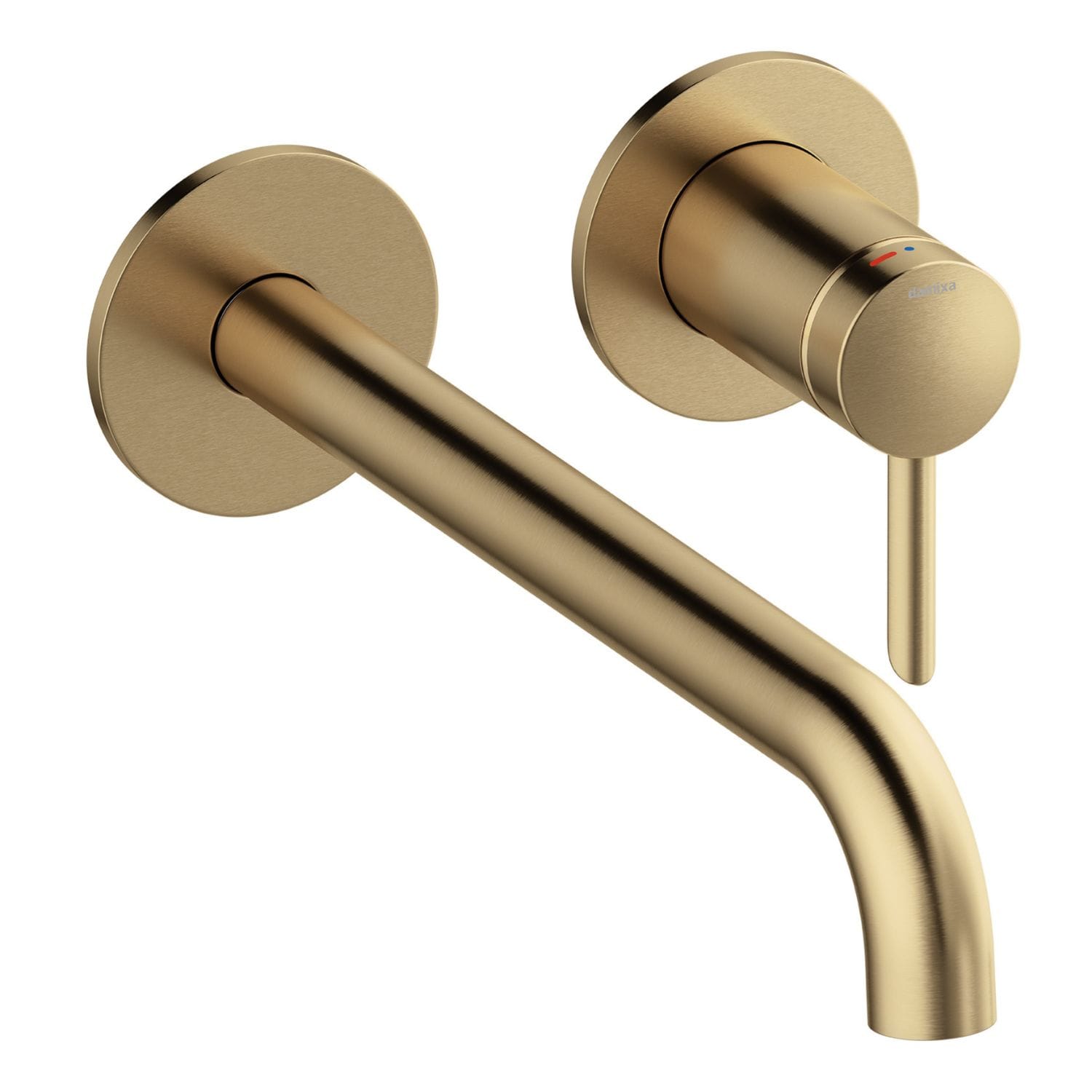 Korsbakken Iris Servantbatteri for innbygging med rosett Børstet bronse / 25cm Korsbakken Blandebatteri innbygging KO-9125088
