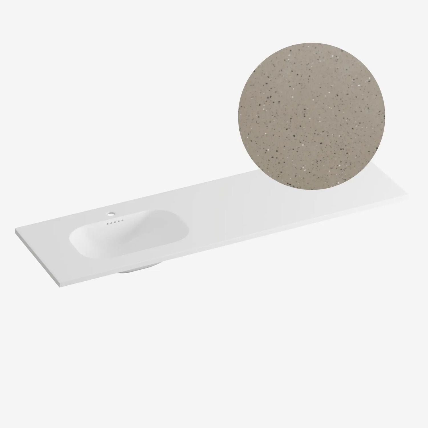 Korsbakken Nice Heldekkende Servant Terrazzo lava / 160cm venstre Korsbakken Møbelservant KO-463210165
