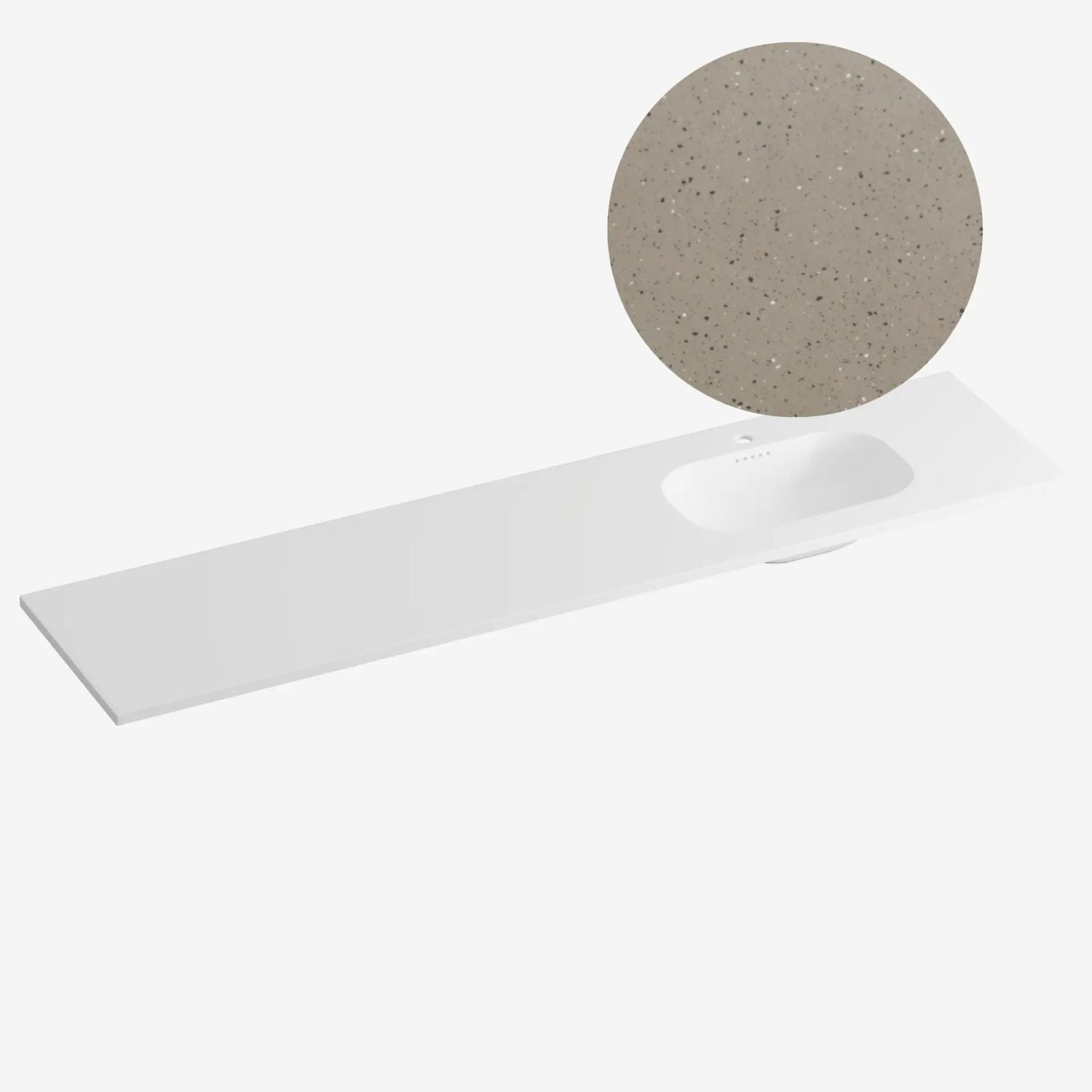 Korsbakken Nice Heldekkende Servant Terrazzo lava / 200cm høyre Korsbakken Møbelservant KO-463210206