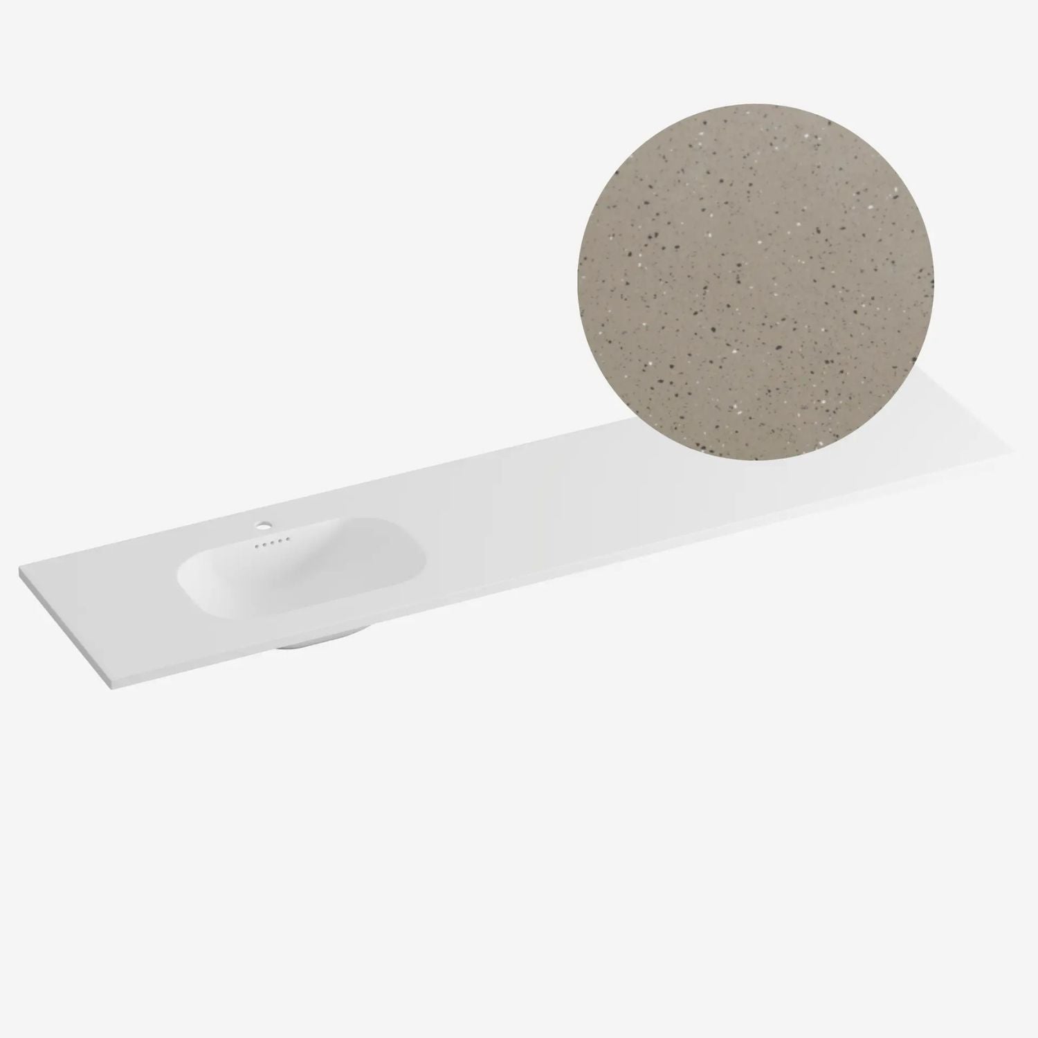 Korsbakken Nice Heldekkende Servant Terrazzo lava / 200cm venstre Korsbakken Møbelservant KO-463210205