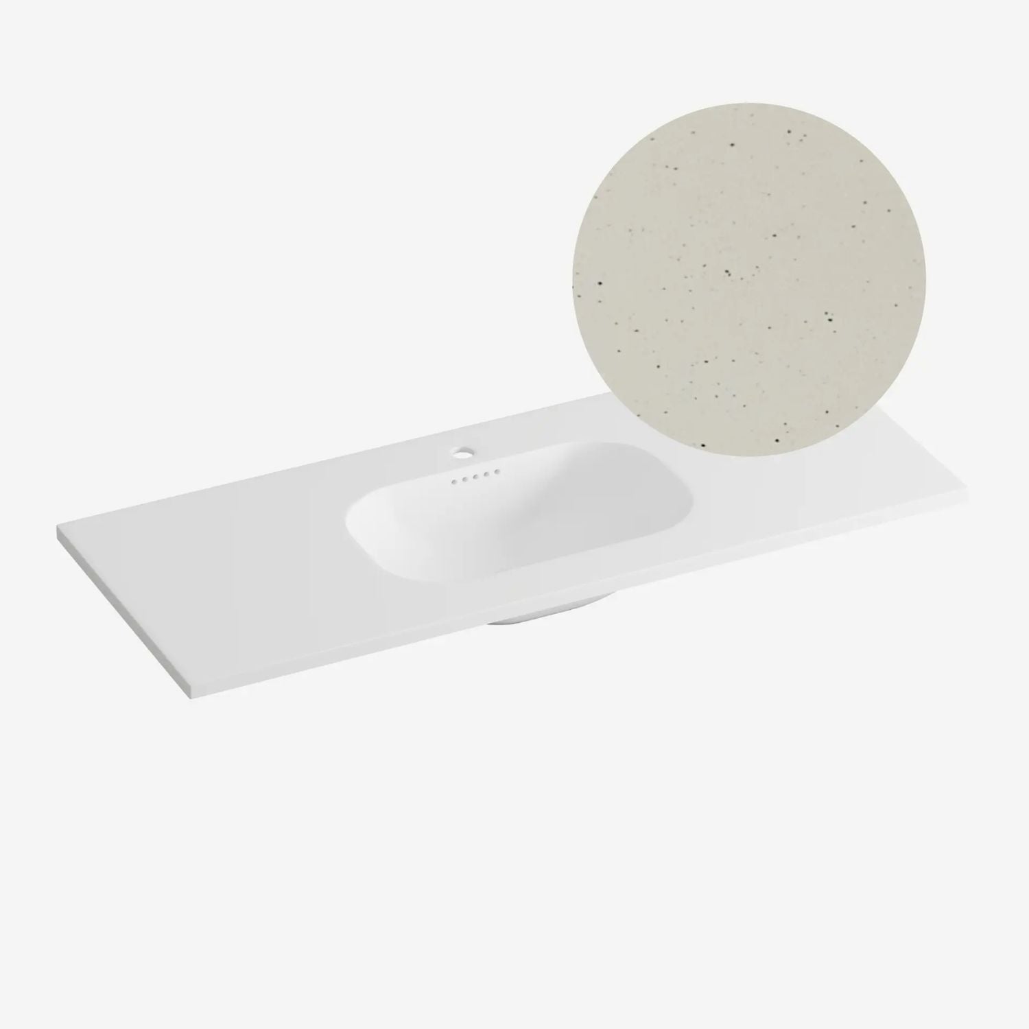 Korsbakken Nice Heldekkende Servant Terrazzo sand / 120cm Korsbakken Møbelservant KO-463221120