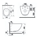 Laufen BASAL Rimless vegghengt toalett