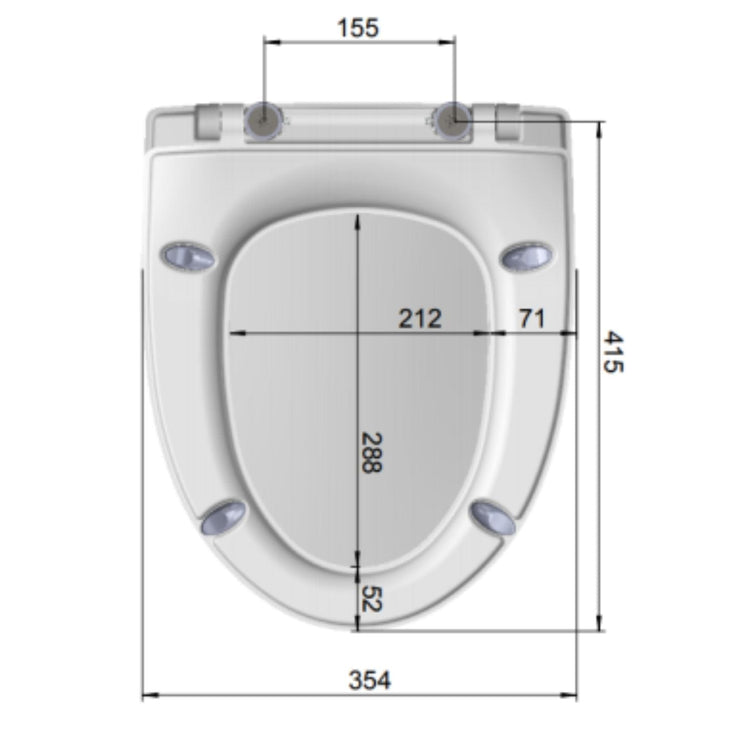 Laufen Rigo SC/QR Toalettsete