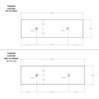 Linn Bad Corian Benkeplate for toppservant