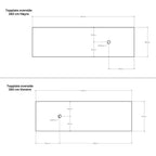 Linn Bad Corian Benkeplate for toppservant