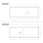 Linn Bad Corian Benkeplate for toppservant