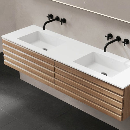 Linn Bad Corian topplate med Eir servant B(60-160)xH1,2xD46cm