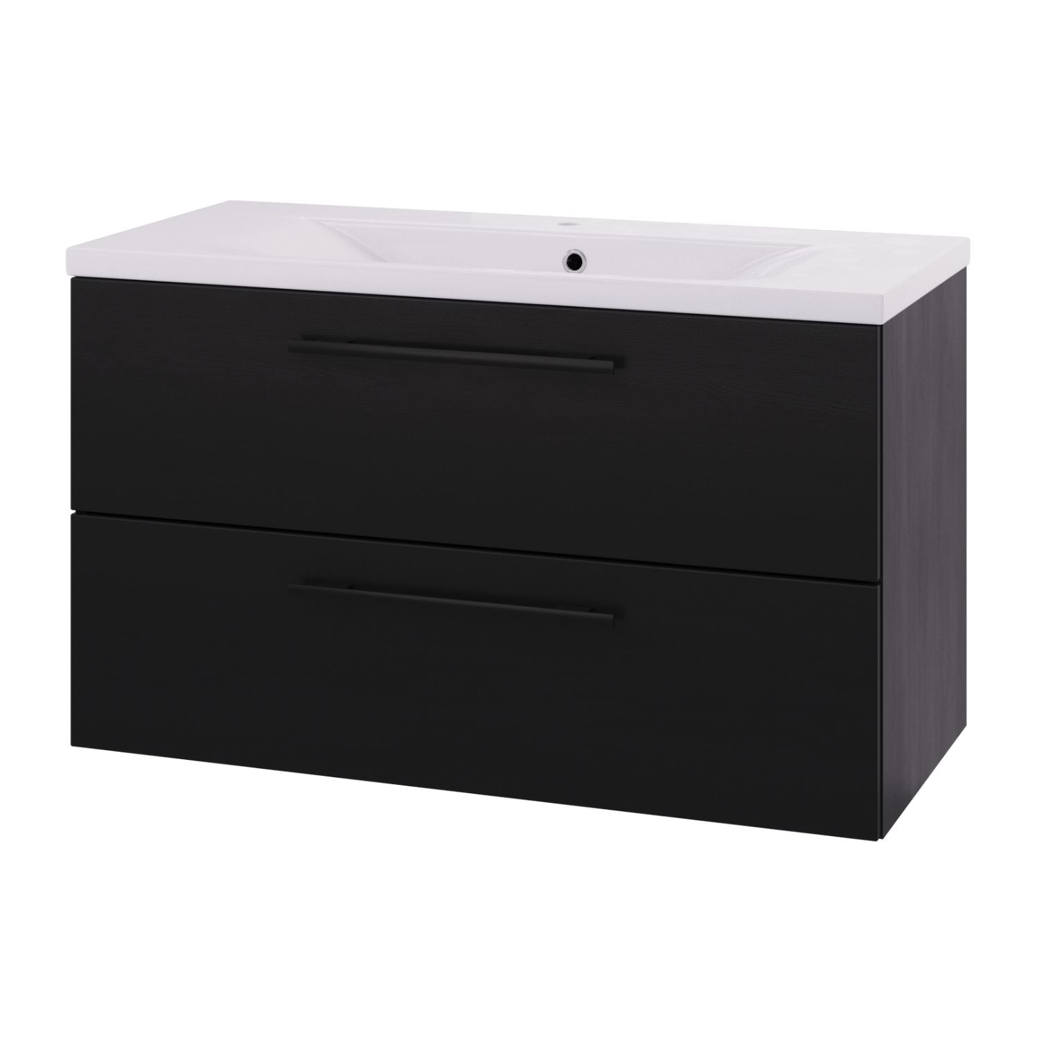 Linn Bad Ingrid D45cm Servantskap Svart eik / 120cm Linn Bad Servantskap LB-110612