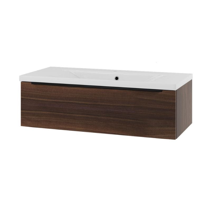 Linn Bad Mari D45 Servantskap med 1 skuff Valnøtt / 100cm Linn Bad Servantskap LB-1208101S