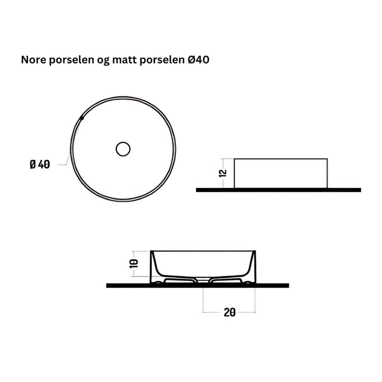 Linn Bad Nore Bolleservant Ø40cm