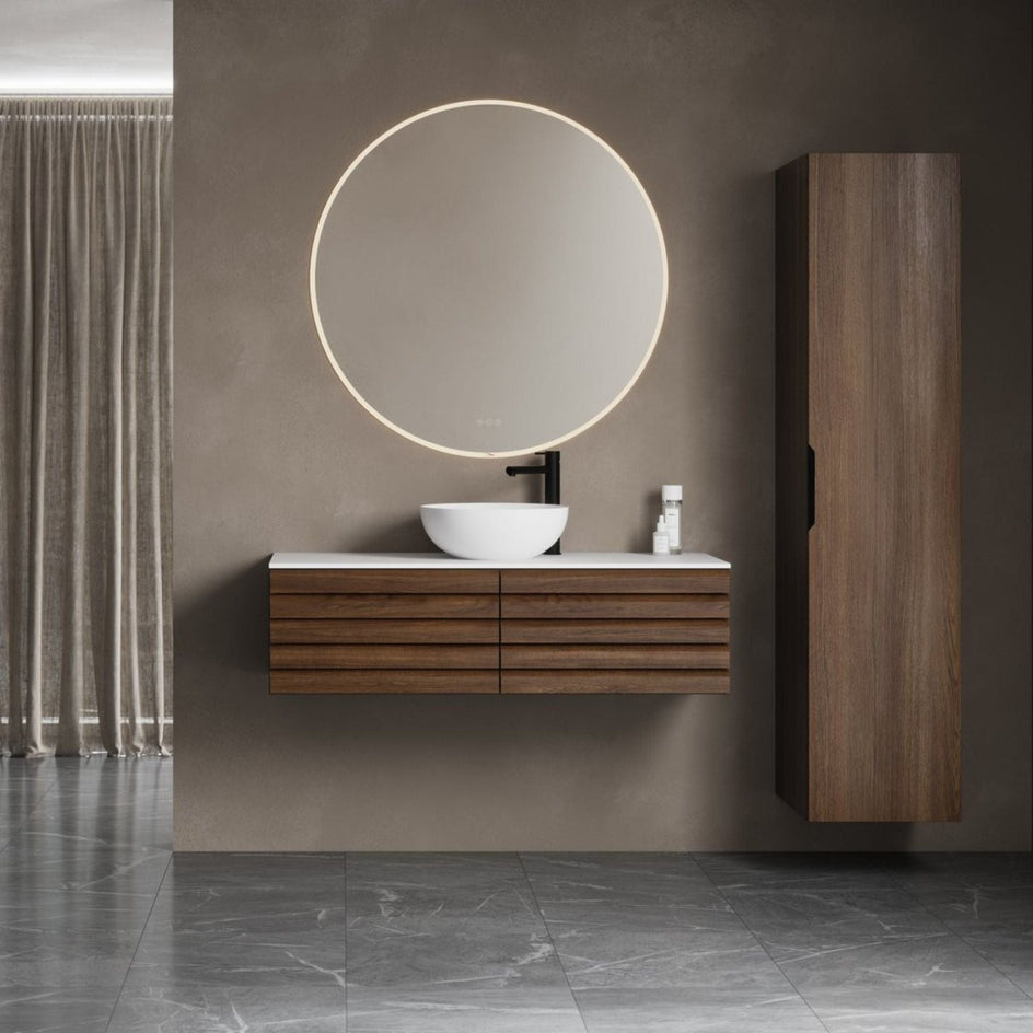 Linn Bad Selma Eikestav 2 Skuffer Heltre D45cm Servantskap Linn Bad Servantskap