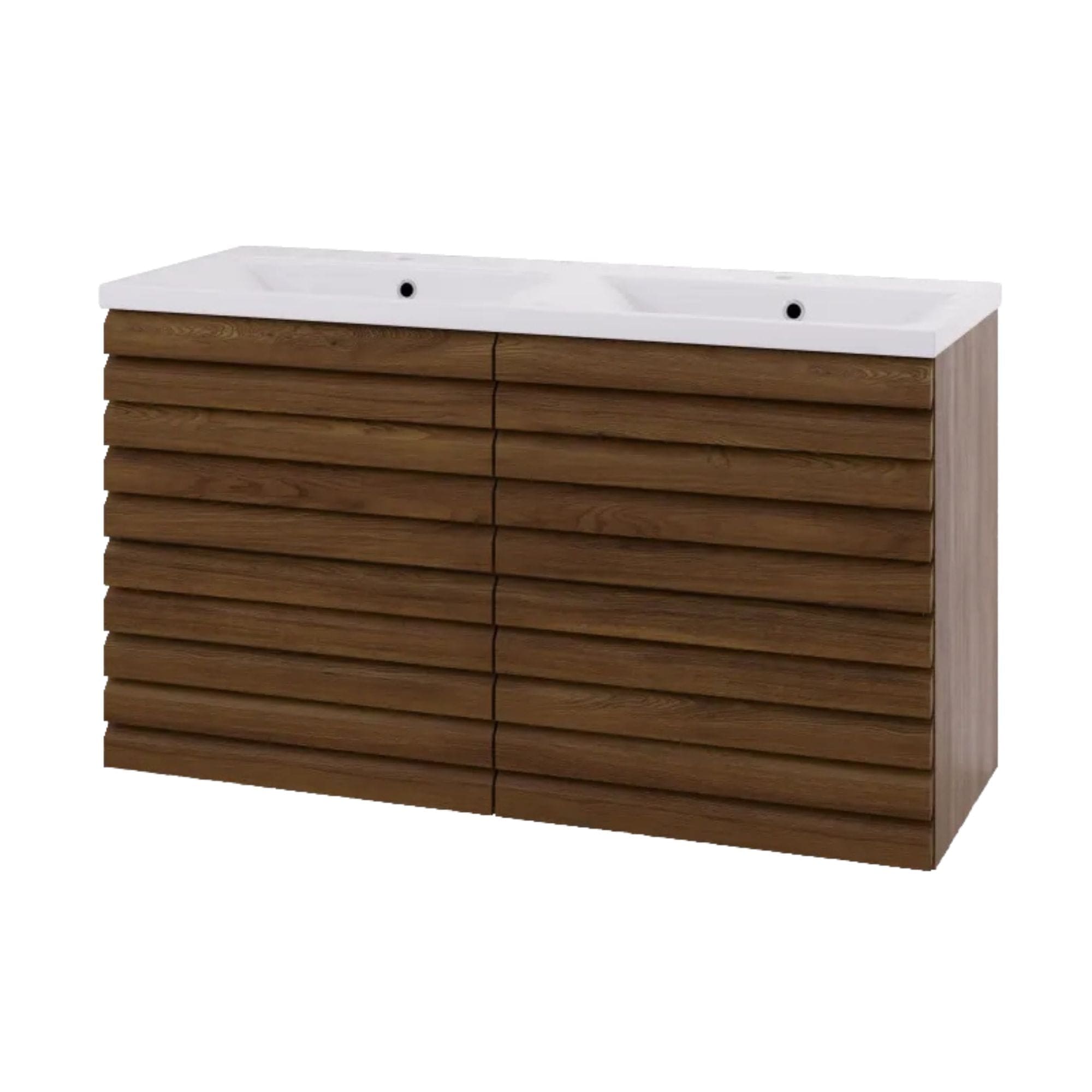 Linn Bad Selma Eikestav Servantskap 2 Skuffer D45cm Mørk eik / 120cm / Dobbel Linn Bad Servantskap LB-160822STD