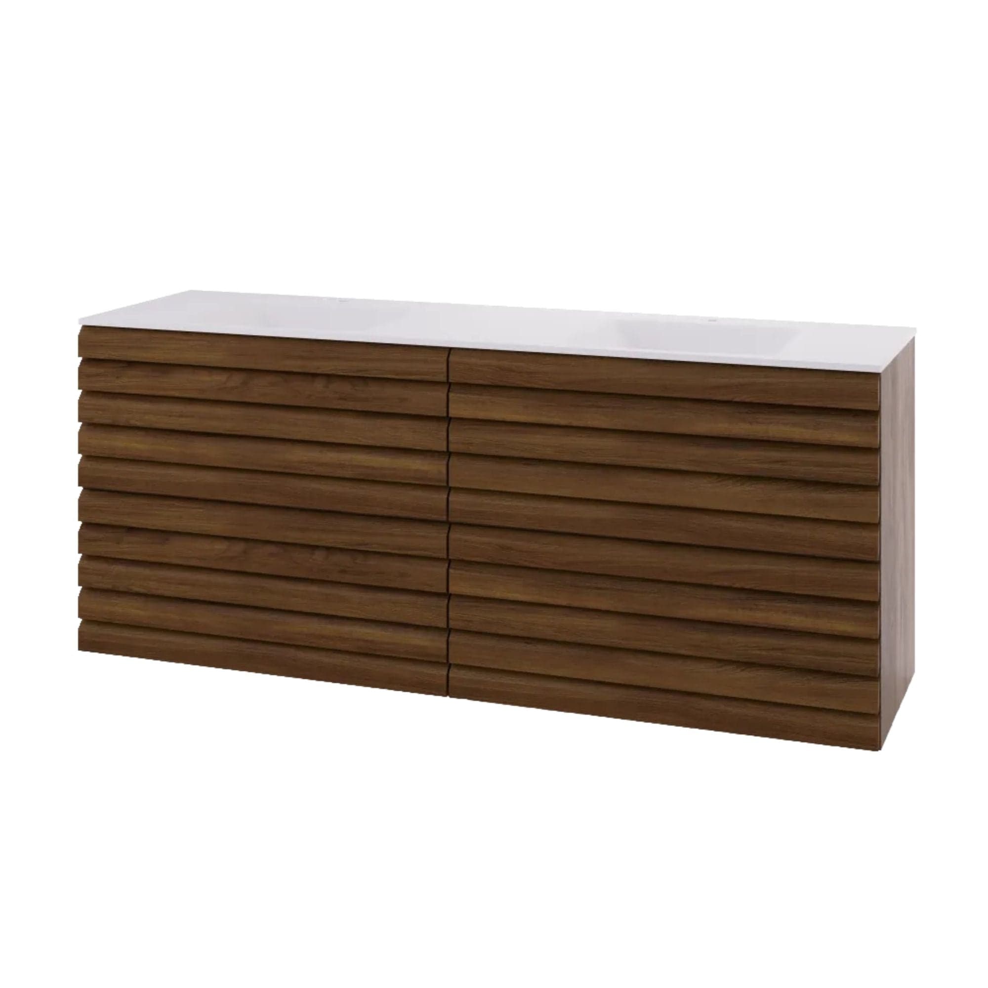 Linn Bad Selma Eikestav Servantskap 2 Skuffer D45cm Mørk eik / 160cm / Valgfri Linn Bad Servantskap LB-160826STD