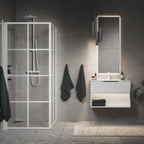 Macro Design avlangt speil (ramme / vendbar)