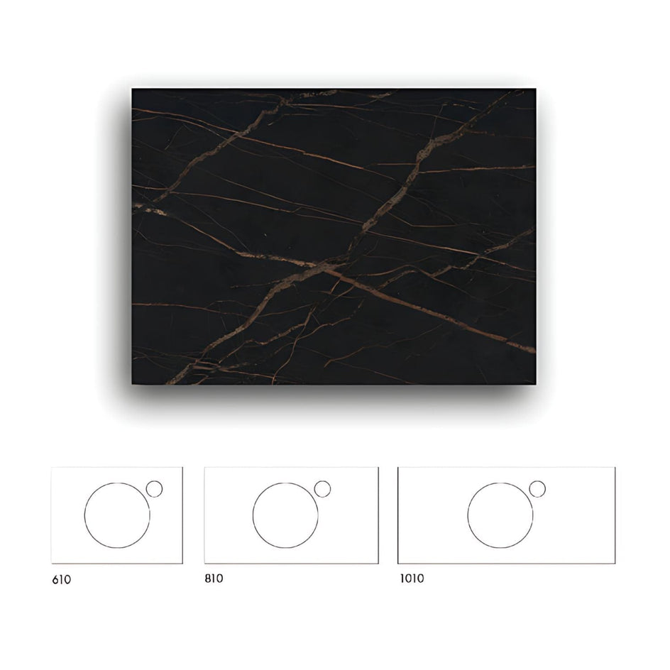 Macro Design Crown+ Dekton Benkeplate Laurent / 61cm Macro Design Benkeplate bad GRO-FB60LAUCH