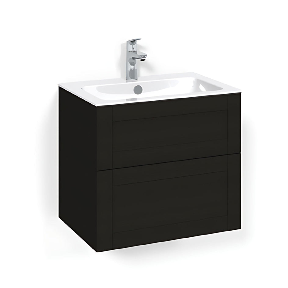 Macro Design CROWN Frame Servantskap 2 skuff - med LIGHT servant Svart eik / 60cm / Light 8 Macro Design Servantskap BUN-FSK60SFL8