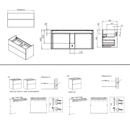 Macro Design CROWN Open box Servantskap LIGHT