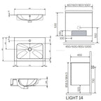 Macro Design CROWN Servantskap 2-dør LIGHT