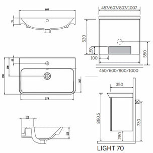 Macro Design CROWN Servantskap 2-dør