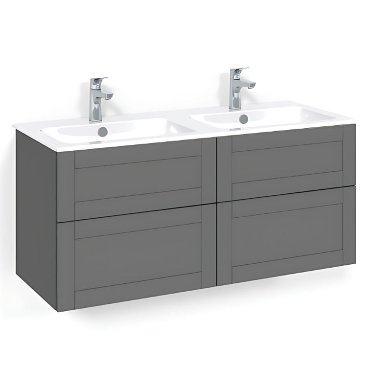 Macro Design CROWN Servantskap skuff med LIGHT 14 servant 120cm dobbel