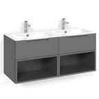 Macro Design CROWN Servantskap skuff med LIGHT 14 servant 120cm dobbel