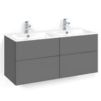 Macro Design CROWN Servantskap skuff med LIGHT 14 servant 120cm dobbel