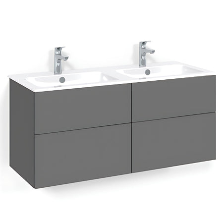 Macro Design CROWN Servantskap skuff med LIGHT 14 servant 120cm dobbel