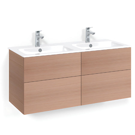Macro Design CROWN Servantskap skuff med LIGHT 14 servant 120cm dobbel