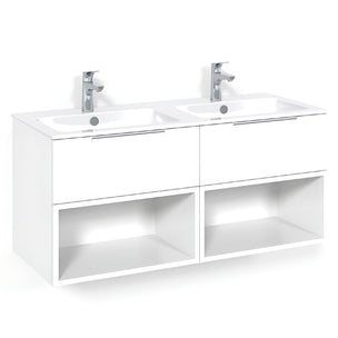 Macro Design CROWN Servantskap skuff med LIGHT 14 servant 120cm dobbel