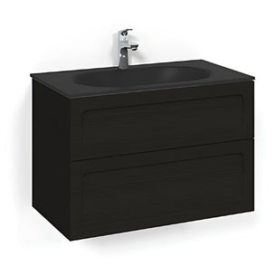 Macro Design CROWN Shape Servantskap 2-skuff med Glasservant