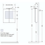 Macro Design CROWN Speilskap T-belysning med 2 dør